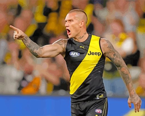 Mad Dustin Martin paint by numbers