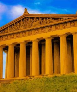 Nashville Parthenon paint by numbers