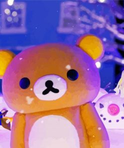 Rilakkuma In Snow Paint by numbers
