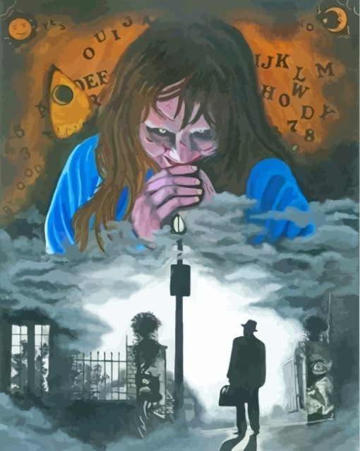 The Exorcist Movie Poster paint by numbers