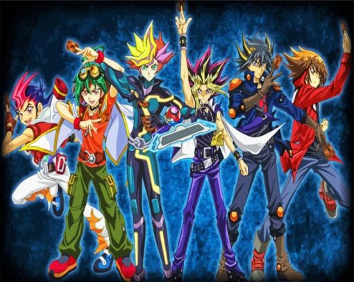 Yugi Oh Characters paint by numbers