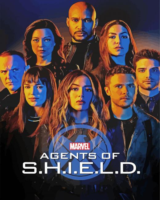 Agents Of Shield Marvel paint by numbers