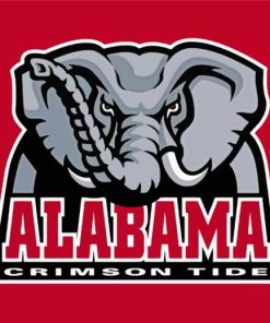 Alabama Football Logo paint by numbers