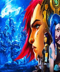 Arcane League Of Legends Characters paint by numbers