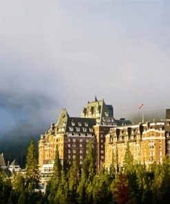 Banff Spring Hotel paint by numbers