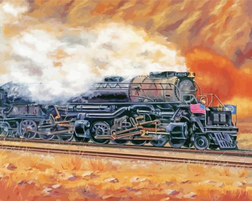 Big Boy 4014 Train paint by numbers