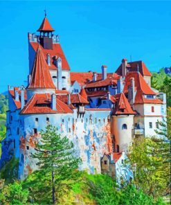 Bran Castle Transylvania Paint by numbers