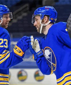Buffalo Sabres Ice Hockey Players Team paint by numbers