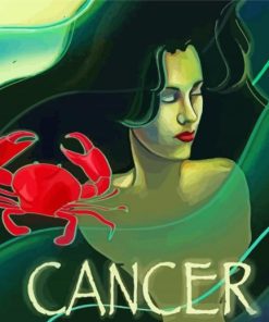 Cancer Zodiac Woman paint by numbers