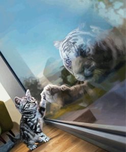 Cat And Tiger paint by numbers