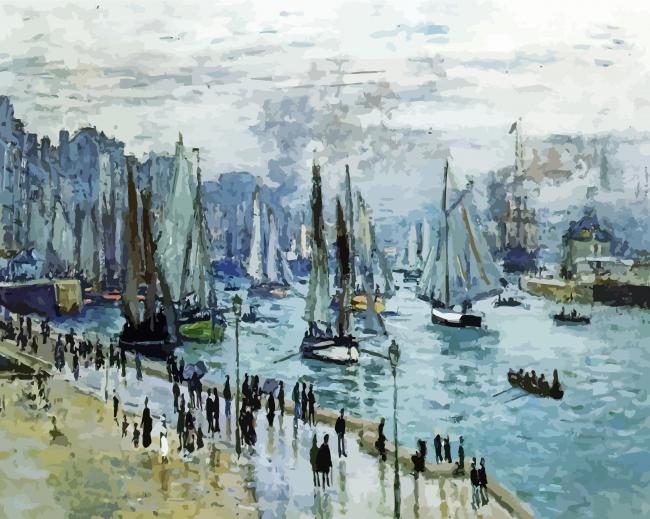 Claude Monet Fishing Boats paint by numbers