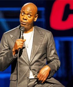 Comedian Dave Chappelle paint by numbers