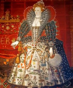 Elizabethan era queen paint by numbers