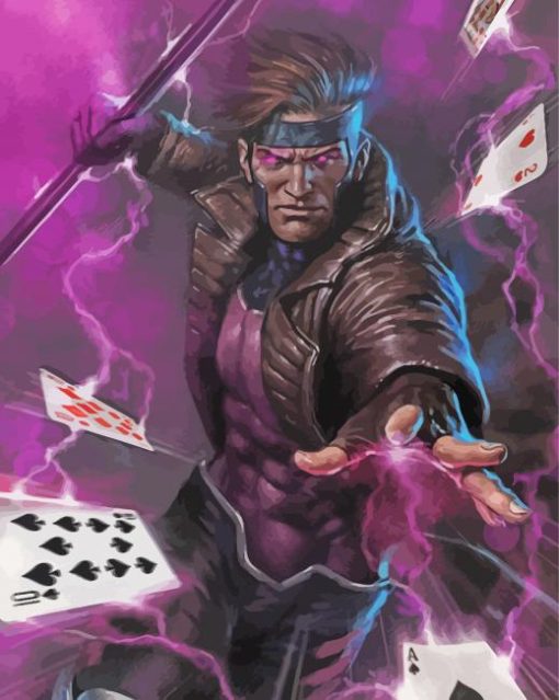 Gambit And Cards paint by numbers