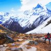 Hiking In Annapurna Mountains paint by numbers