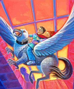 Hippogriff cartoon paint by numbers