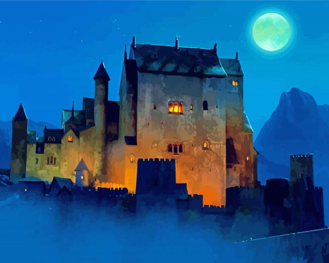 Castle Transylvania paint by numbers