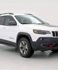 Jeep Cherokee White paint by numbers