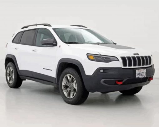 Jeep Cherokee White paint by numbers