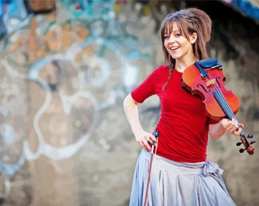 Lindsey Stirling Musician paint by numbers