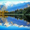 Mount Cook Lake Matheson paint by numbers