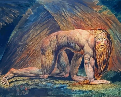 Nebuchadnezzar By William Blake Paint by numbers
