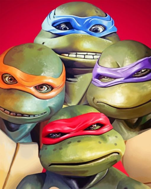 Ninja Turtles paint by numbers