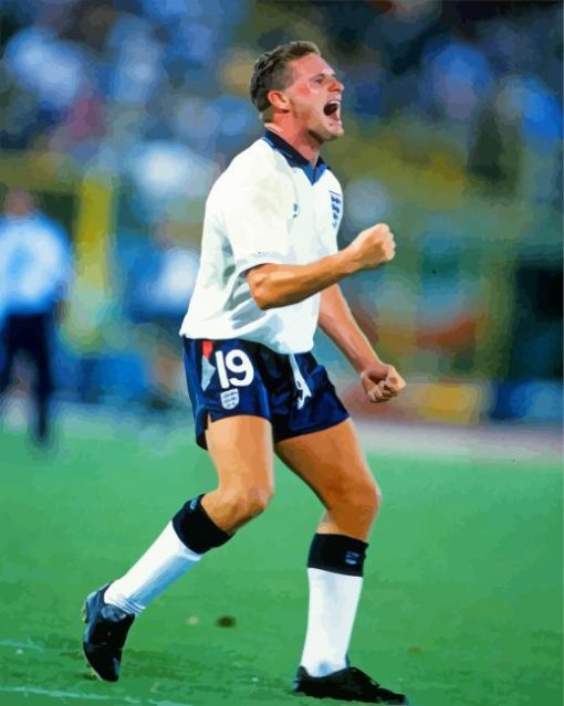 Paul Gascoigne Player paint by numbers