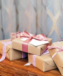 Present Boxes paint by numbers