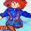 Raggedy Ann doll art paint by number