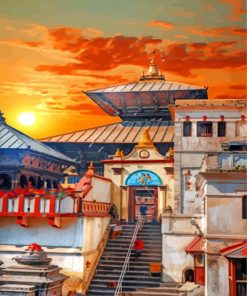 Shree Pashupatinath Temple paint by numbers