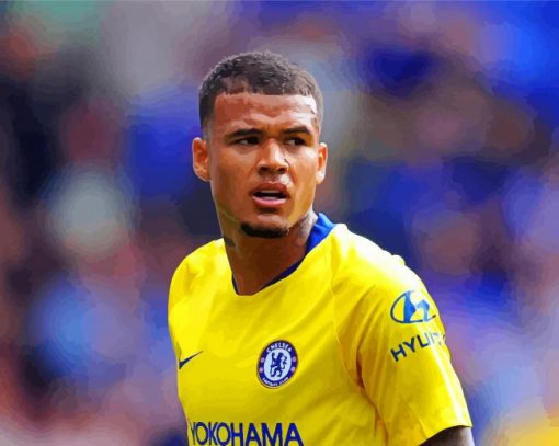 Soccer Player kenedy paint by number