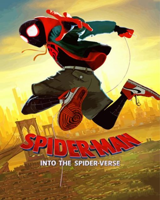 Spiderverse Movie paint by numbers