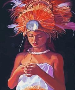 Tahitian Woman Paint by numbers