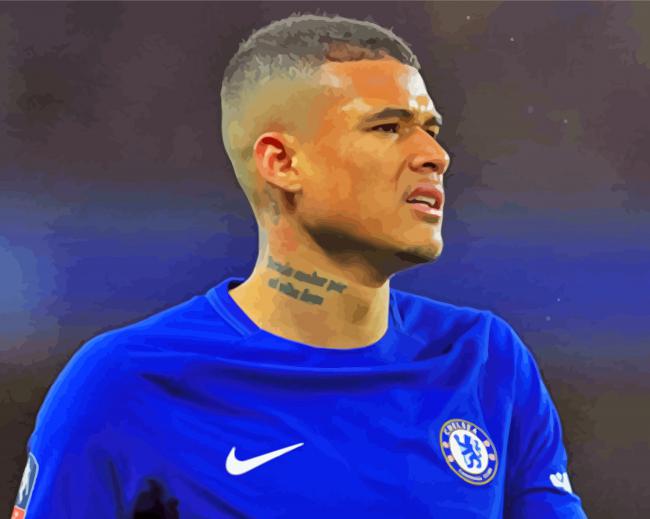The Brazilian Soccer Player kenedy paint by number