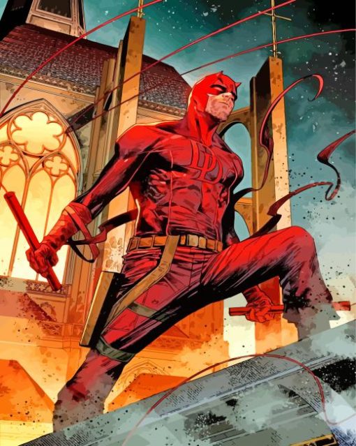The Daredevil paint by numbers