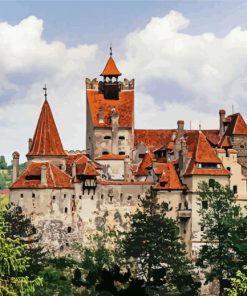 Transylvania Castle Romania paint by numbers