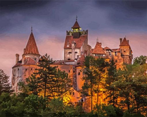 Transylvania Castle paint by numbers