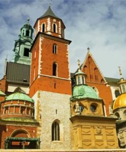 Wawel Cathedral Building paint by numbers