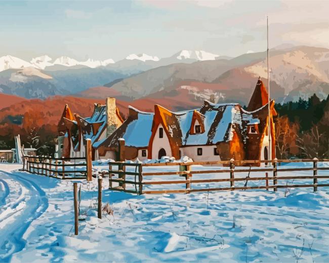 Winter In Transylvania paint by numbers