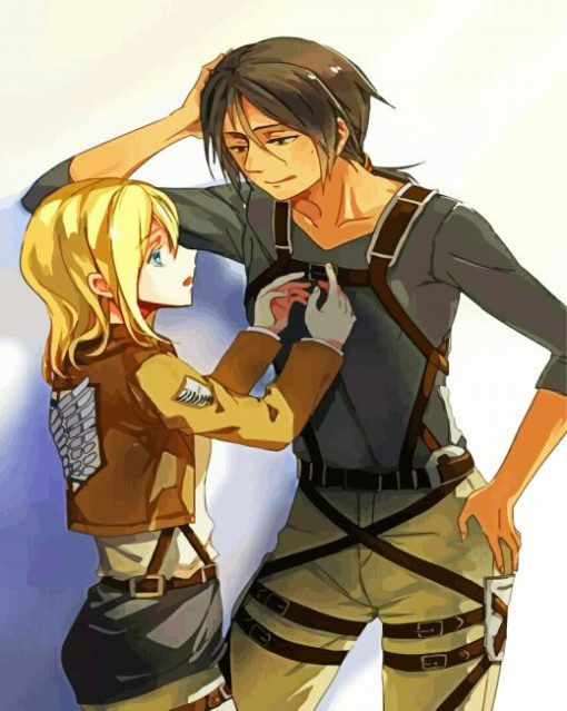 Ymir And Christia Anime Characters paint by numbers