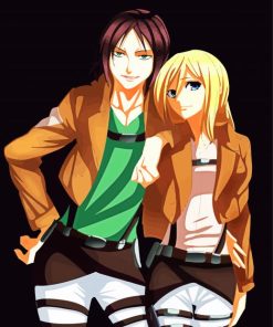 Ymir And Christia Anime paint by numbers