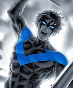 Superhero Dick Grayson paint by numbers