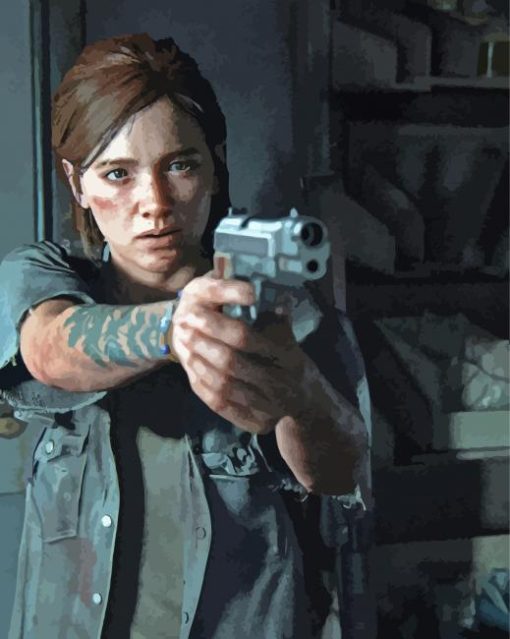 Ellie The Last of Us paint by numbers