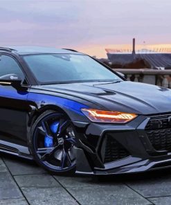Black Audi Rs6 paint by numbers