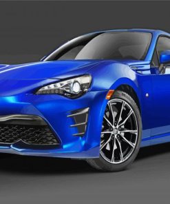 Blue Scion FR S paint by numbers
