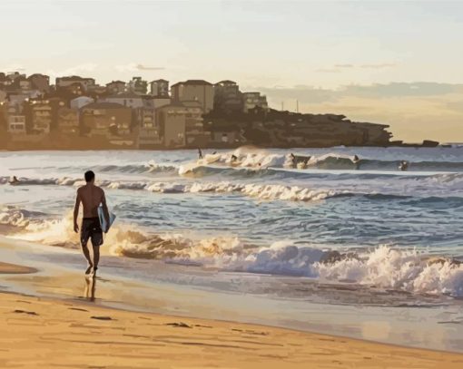 Bondi Beach paint by numbers