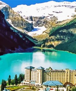 Canadian Pacific Railway Hotels paint by numbers