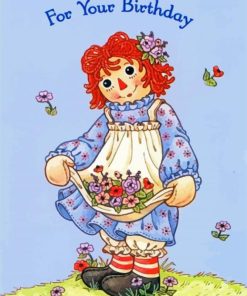 cute Raggedy Ann paint by number