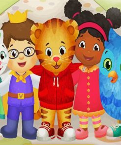 Daniel Tiger And Friends paint by numbers
